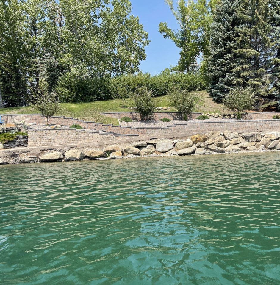 Lake placid retaining wall