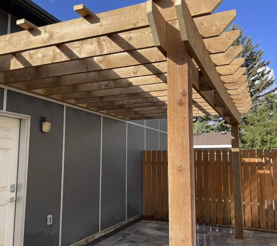Custom pergola