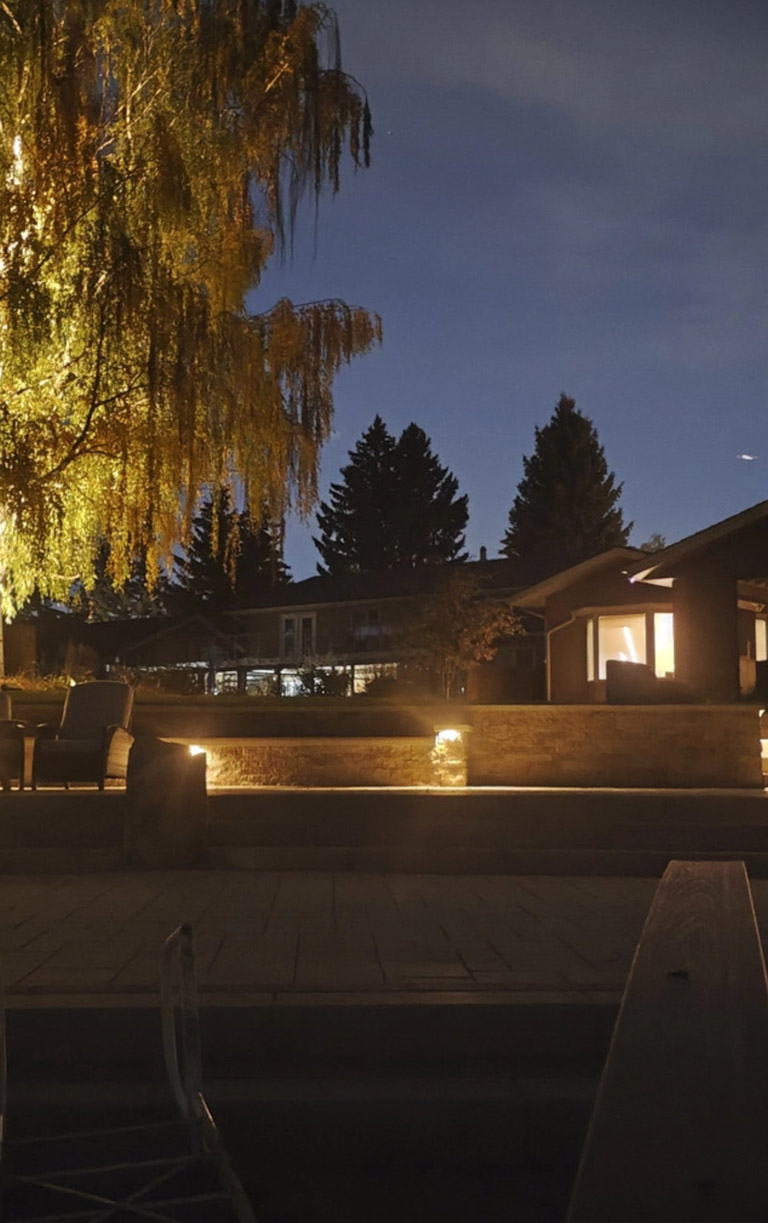 Outdoor lighting patio mobile