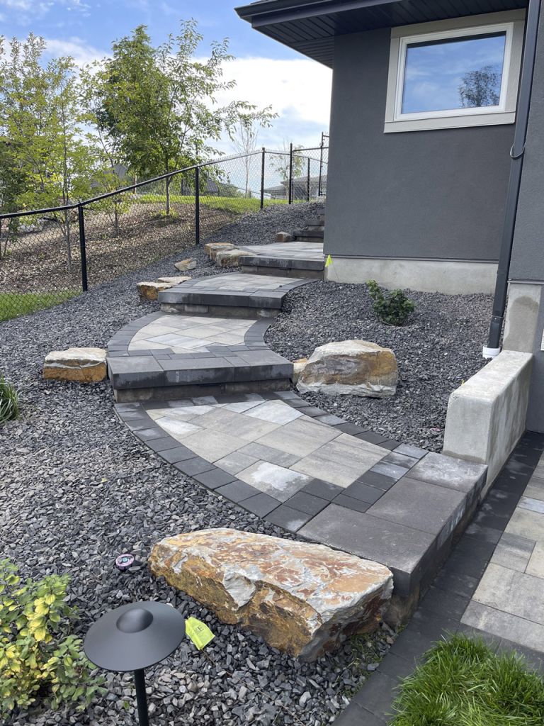 Paver stone curved walkway 768x1024