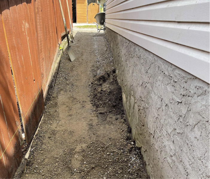 Paver walkway before