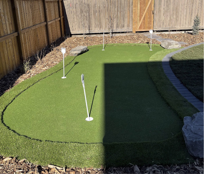 Putting green after